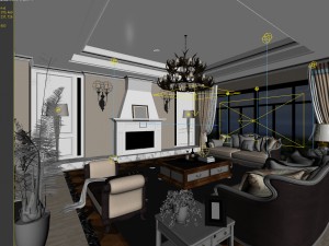 european-style living room design 14 Modelo 3D