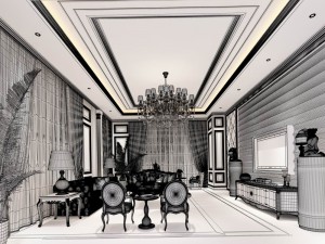 european-style living room design 18 Modèle 3D