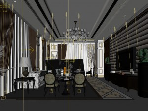 european-style living room design 18 Modèle 3D