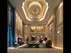 유럽식 거실 디자인 21 3D 모델