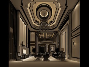 european-style living room design 21 Model 3D