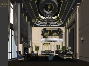 european-style living room design 21 Model 3D
