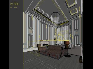 european-style living room design 23 3D Model