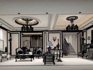european-style living room design 24 Model 3D