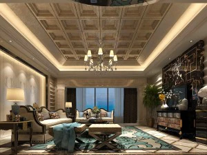 design del soggiorno in stile europeo 25 Modello 3D