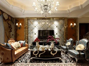 ヨーロッパスタイルのリビングルームのデザイン 27 3Dモデル