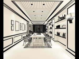 european-style living room design 07 3Dモデル