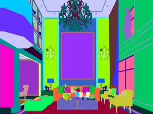 european-style living room design 02 3D Модель
