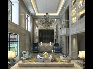european-style living room design 02 3D Модель
