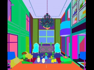 european-style living room design 02 3D Модель