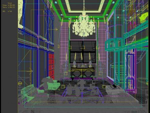 european-style living room design 02 3D Модель