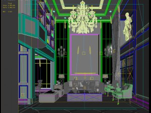 european-style living room design 02 3D Модель