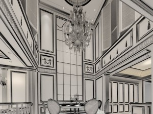 european-style living room design 04 Modelo 3D
