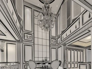 european-style living room design 04 3D Model