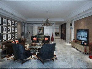 european-style living room design 06 3D Model