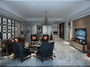 european-style living room design 06 3D Model
