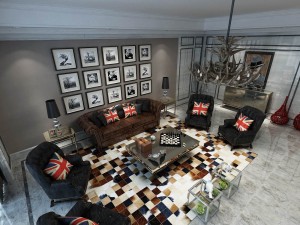 european-style living room design 06 3D Модель