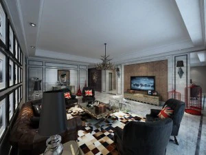 european-style living room design 06 3D Model