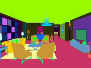 european-style living room design 06 3D Model