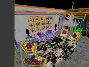 european-style living room design 06 3D Модель