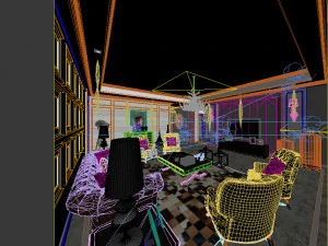 european-style living room design 06 3D Model