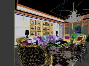 european-style living room design 06 3D Модель