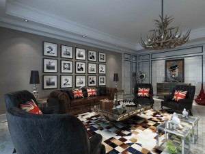 european-style living room design 06 3D Модель