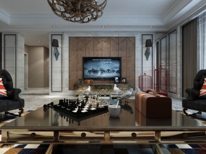 european-style living room design 06 3D Модель