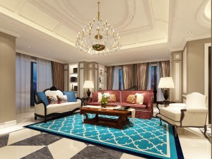 european-style living room design 06 3D Модель