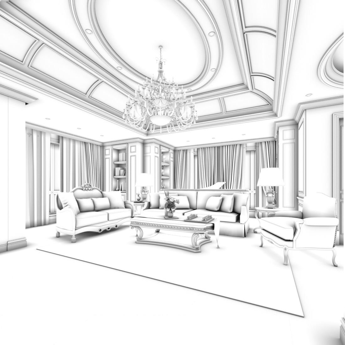 Рисунок зала. Интерьер гостиной рисунок. Интерьер гостиной рисунок карандашом. Эскиз комнаты 3д. Эскиз 3д гостиной.
