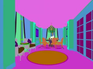 european-style living room design 06 3D Model