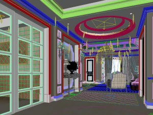 european-style living room design 06 3D Model
