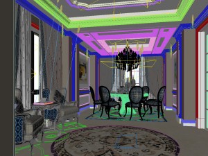 european-style living room design 06 3D Модель
