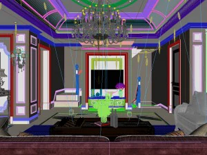european-style living room design 06 3D Model