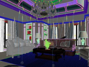 european-style living room design 06 3D Model