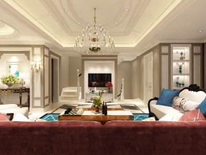 european-style living room design 06 3D Модель