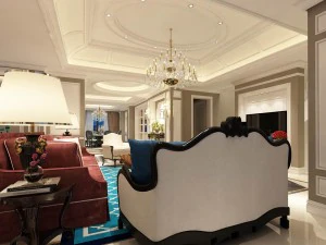 european-style living room design 06 3D Model
