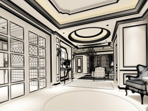 european-style living room design 06 3D Модель