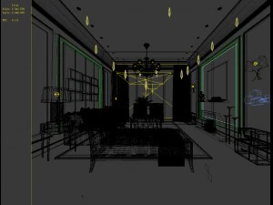 european-style living room design 01 3D Model