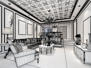european-style living room design 09 3Dモデル