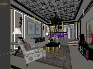 european-style living room design 09 3Dモデル