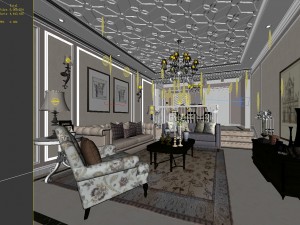 european-style living room design 09 3Dモデル