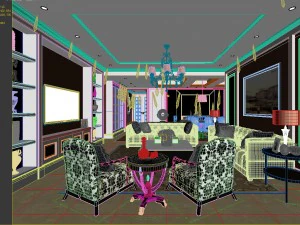 european-style living room design 10 3D Model