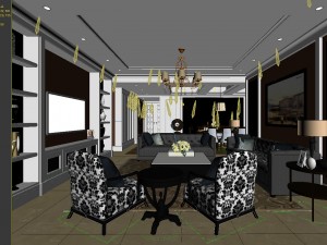 european-style living room design 10 3Dモデル