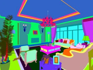 european-style living room design 14 3D Model