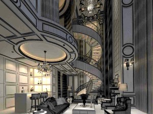 european-style living room design 16 3D 模型