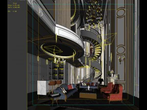 european-style living room design 16 3D Model