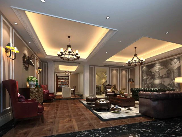 european-style living room design 17 3D Model .c4d .max .obj .3ds .fbx .stl .blend
