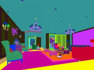 european-style living room design 17 3D Model
