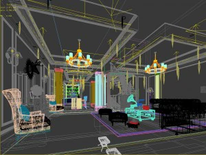 european-style living room design 17 3D Model